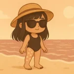 Ipoplasia femorale: cos'è e come si affronta 3 Raccontare l’estate con uno sguardo inclusivo: una donna sulla spiaggia, fiera delle sue cicatrici, simbolo di resilienza e accettazione del corpo.