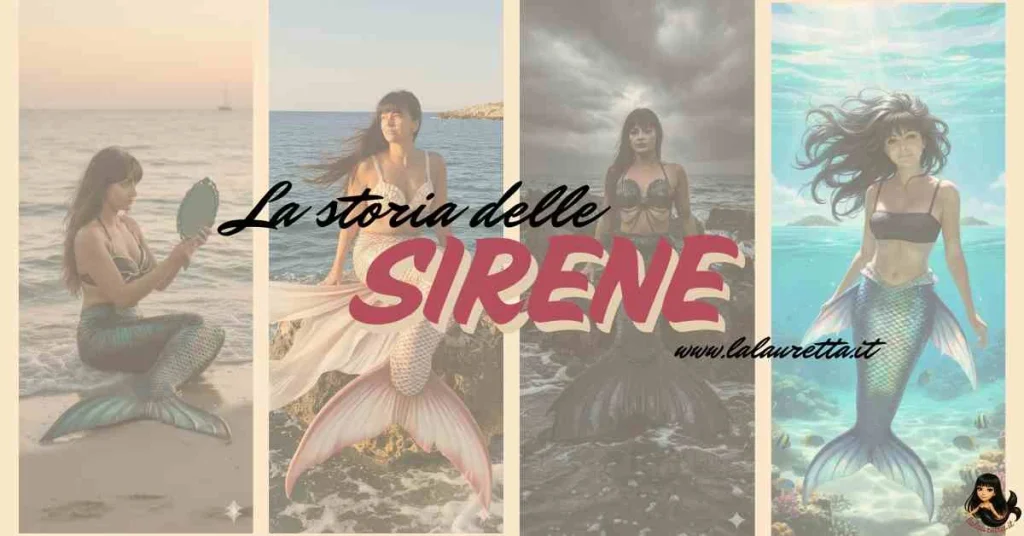 La storia delle sirene: origini, simbologia e leggende del mare raccontate attraverso immagini suggestive di una donna con coda da sirena