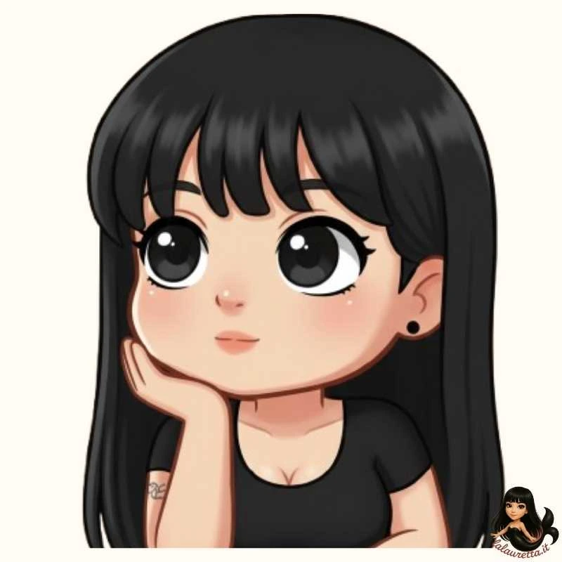 Veus chibi, pensierosa.